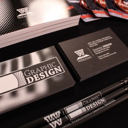 Art and Design - business cards and pencils